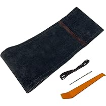 Amazon | ハンドルカバー 編み込み式 スエード 人工革